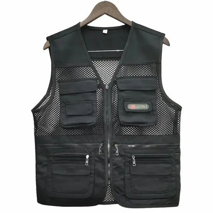 Summer Thin Mesh Vest Leisure Multi-pocket, Fishing Vest, Breathable