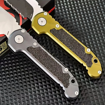 LUDT Gen III Quick-Open Pocket Folding Knife, Outdoor Camping Knife- Multi-Purpose EDC Tool for Survival, Fishing- Everyday Carry