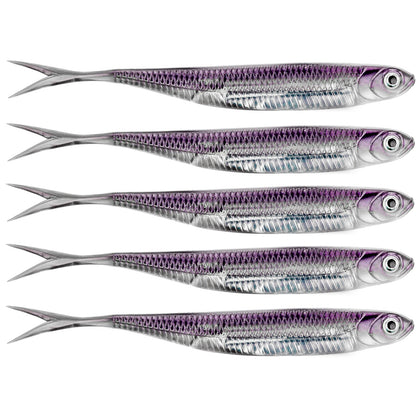 THKFISH 5pcs/6pcs  Lures 100mm 75mm Soft Silicone  3.9g Soft Lure For Bass, Trout, Walleye, Pike Fishing