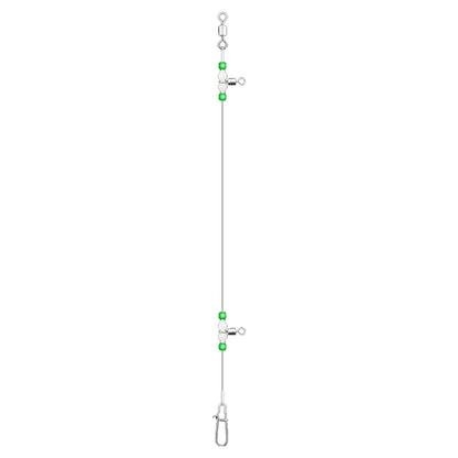 Night Glow Fishing Leaders Fishing Leader  with Swivels and Snaps  for Saltwater Freshwater