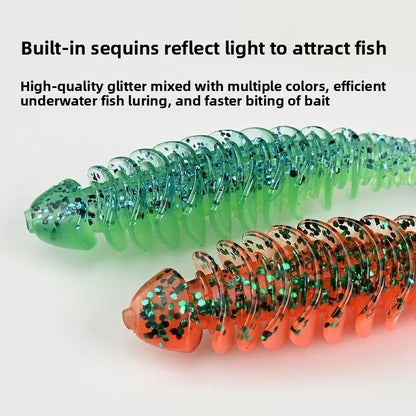 100Pcs Reverse Thread Paddle-tail soft baits- For ALL Predators