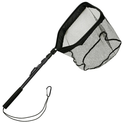 Folding Fishing Landing Net- Telescopic Fishing Net, EVA Handle Collapsible , Portable, Lightweight