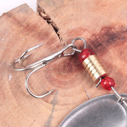 30pcs Metal  Spinning Lure with Treble Hook,  for Freshwater and Saltwater