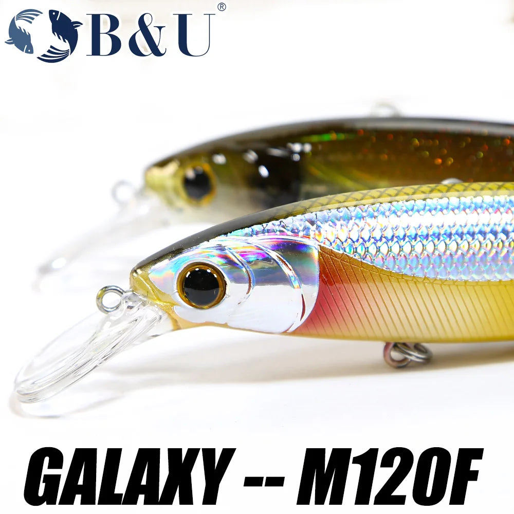 B&U Minnow Jerkbait- Long Casting- Bass, Pike, Walleye, Trout & ALL PREDATORS