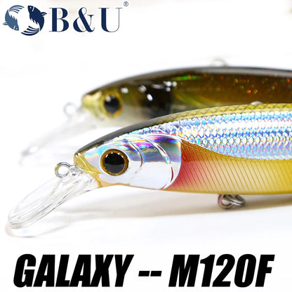 B&U Minnow Jerkbait- Long Casting- Bass, Pike, Walleye, Trout & ALL PREDATORS