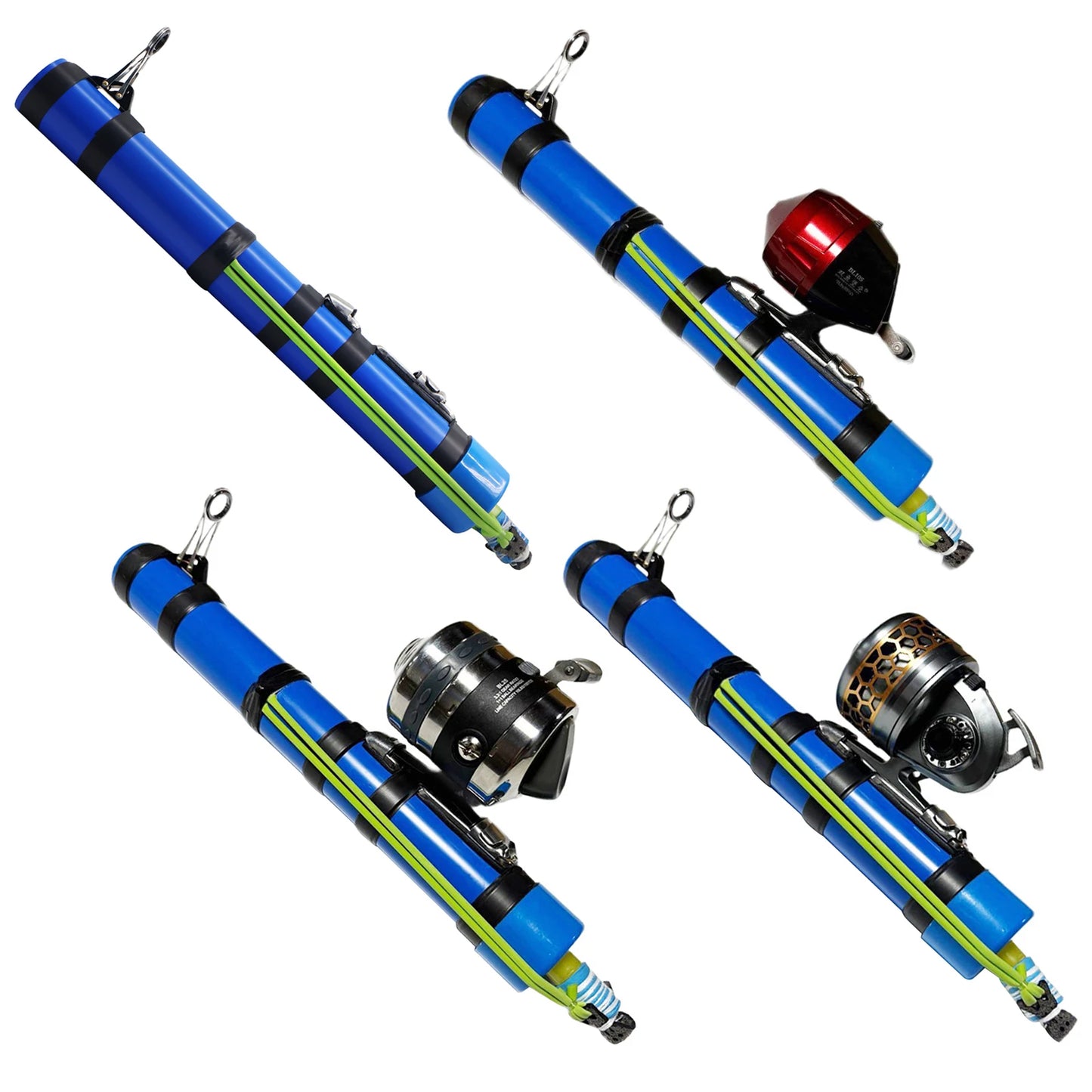 Compact Fishing Catapult, Rod Holder, Reusable Precise Lure Launcher- Fish Bait Launching Equipment for Bass ,Trout, Catfish or Saltwater