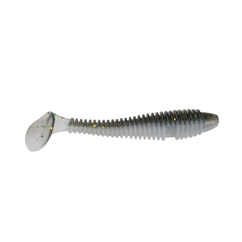 MUKUN 10PCS Micro Soft Paddletails 3.5cm 4cm 5cm for Bass, Pike, Trout, Walleye, Panfish --PERCH KILLER