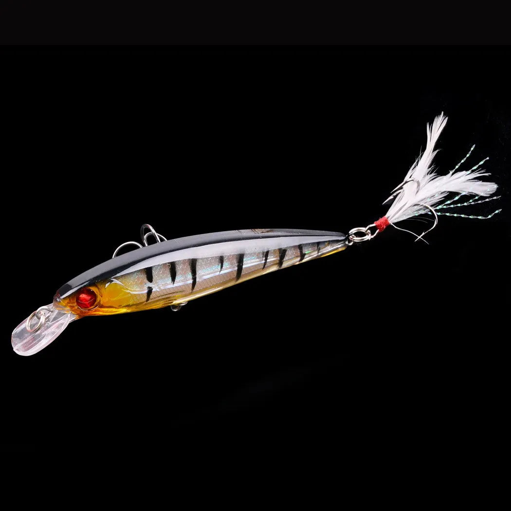 Laser Minnow- 11CM 13G Japanese Jerk-Bait - GREAT for WALLEYE, BASS, PIKE, TROUT, PERCH, CARP, CATFISH