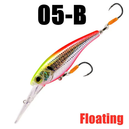 GREENSPIDER Suspending Crankbait-Minnow/ 65mm 10g Shad Hard Bait, Deep Diver, Depth 1.5m / Long Casting
BASS, PIKE, TROUT, WALLEYE, SALMON