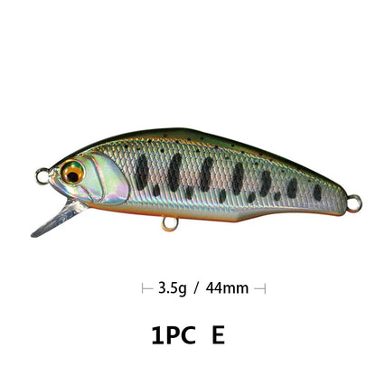 New 44mm, 3.5g Smith Sinking Minnow Fishing Lures , Artificial Jerkbaits - Bass, Trout, Walleye, Pike Fishing