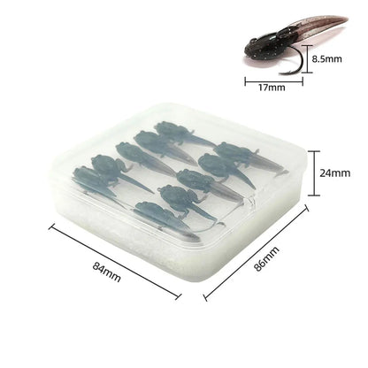 10Pcs Soft Lures, Tadpole Swimbaits, Bionic Tadpole Bait