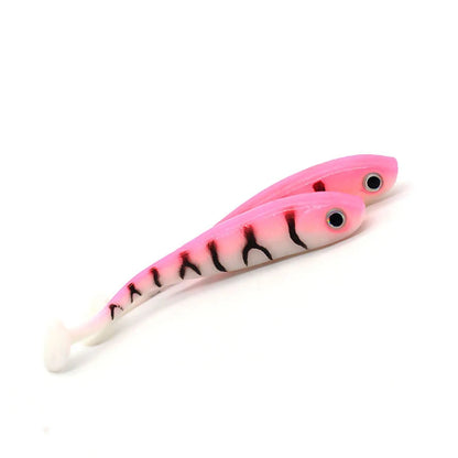 5pcs/lot Soft Bait, 3D eyes Paddle-tail 70mm 2.1g -ALL PREDATORS