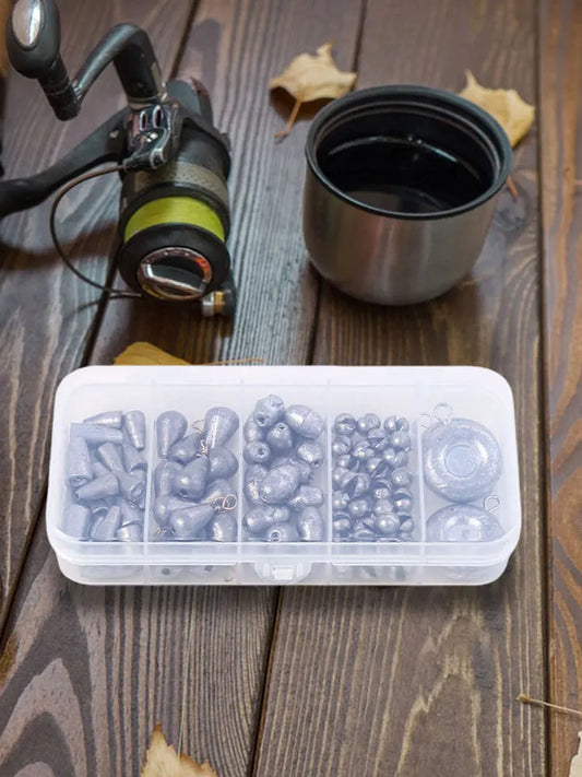 81PCS Removable Fishing Sinkers Weights Kit Round, Split Shot Sinker , and more