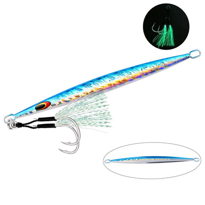 1PC 80g 100g 150g 200g Saltwater Metal Jigs- Deep Sea - Vertical Speed Jigs