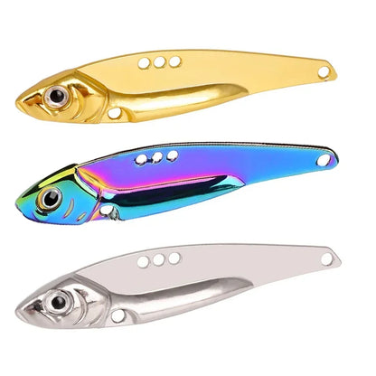 3PCS BLADE-BAIT, Metal Jig - 7g-25g VIB- Sinking/  Pesca, Pike, Carp, Sea Fishing, and ALL Freshwater Species Lure