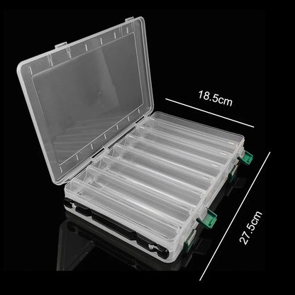 14 Grid Fishing Lure Box Large Capacity Double Sided Fishing Storage Case Portable  for  Lures
