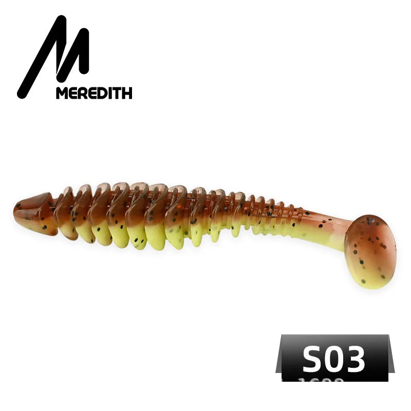 100Pcs Reverse Thread Paddle-tail soft baits- For ALL Predators