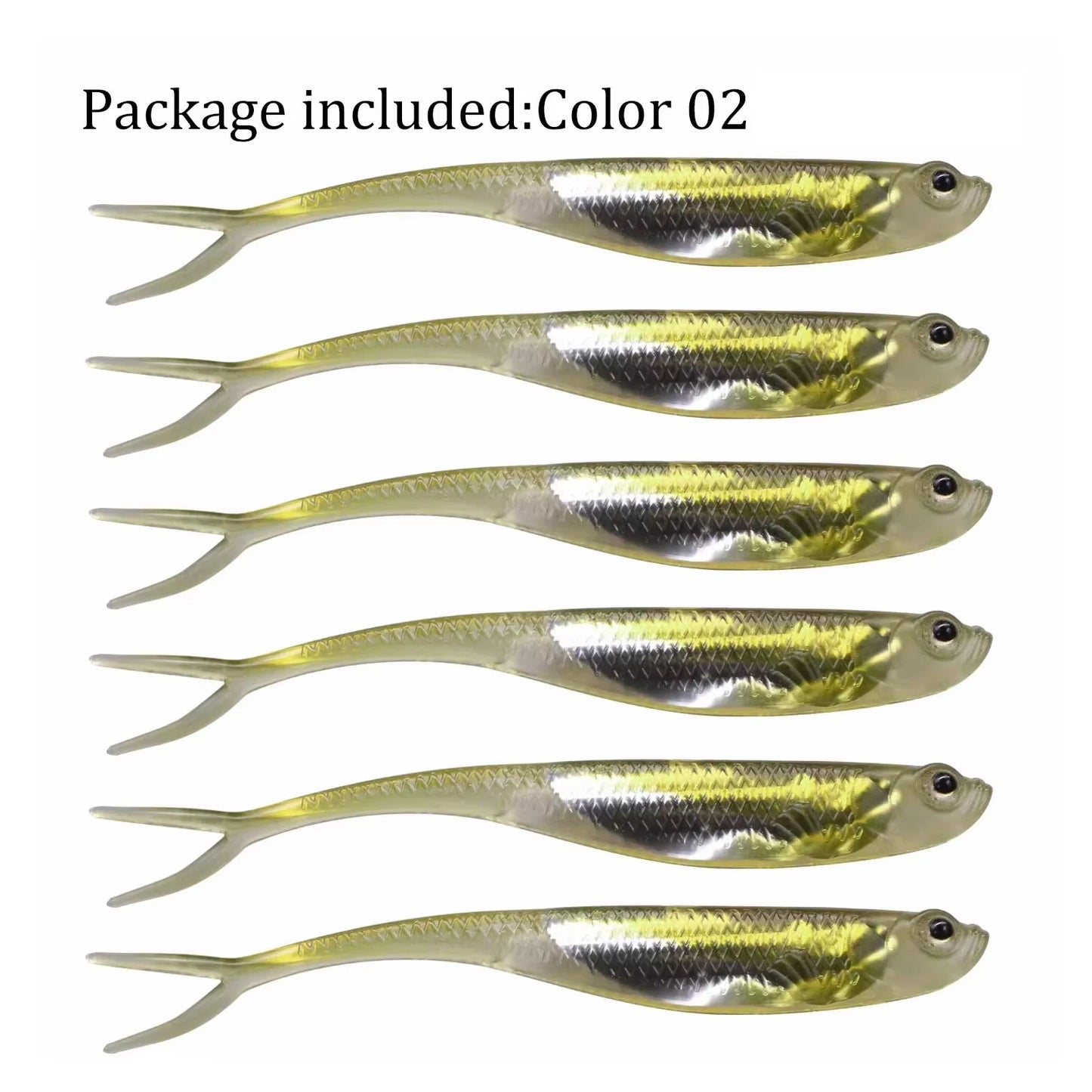 10pcs/12pcs Soft Jerk Baits- 7.5cm 10cm Silicone , For Perch, Bass, Walleye, Pike, Trout Fishing