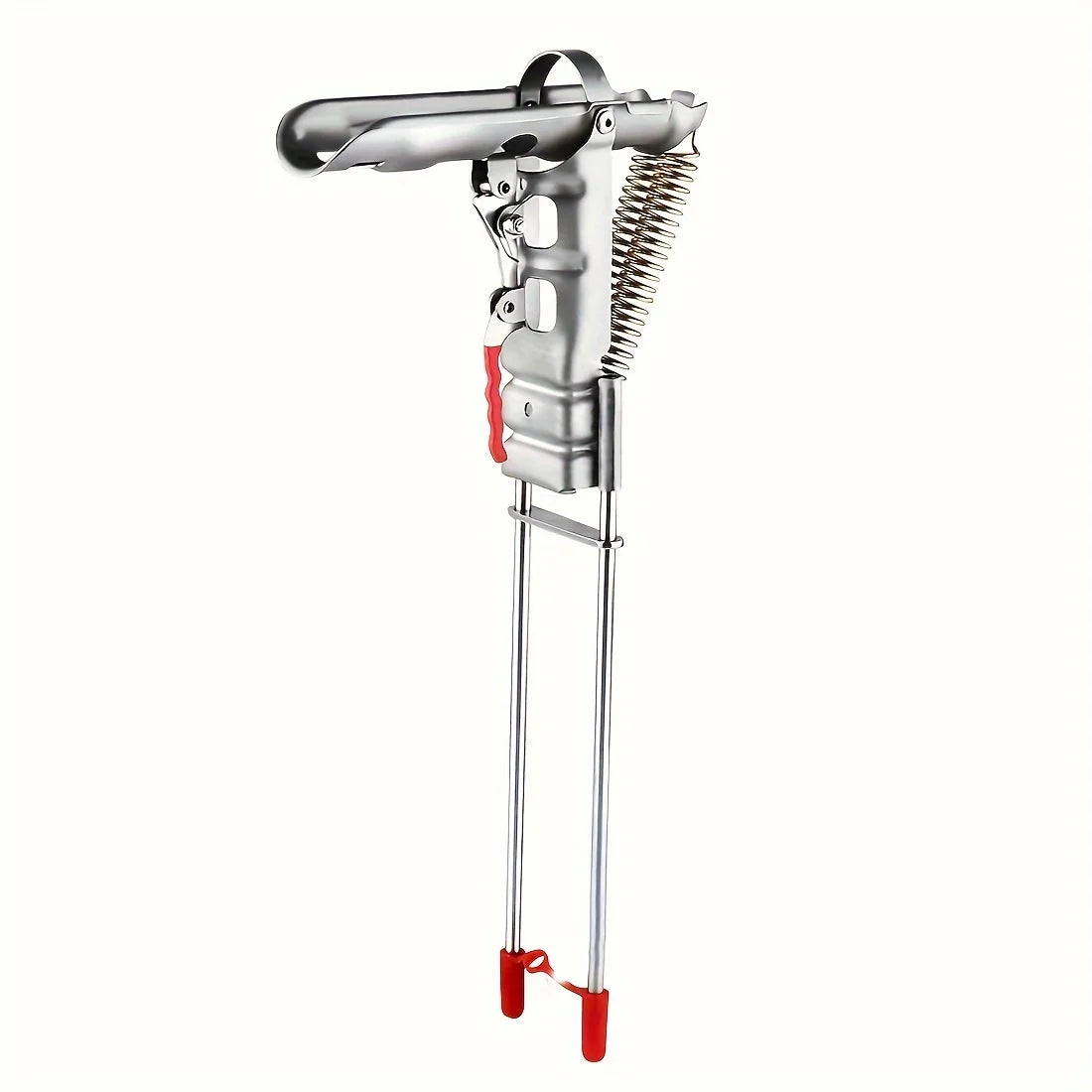 Automatic Spring Fishing Rod Holder, Adjustable Folding Stainless Steel, Ideal for Hands-Free Shore Fishing