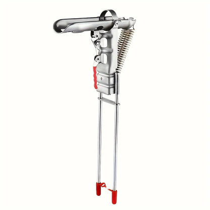 Automatic Spring Fishing Rod Holder, Adjustable Folding Stainless Steel, Ideal for Hands-Free Shore Fishing