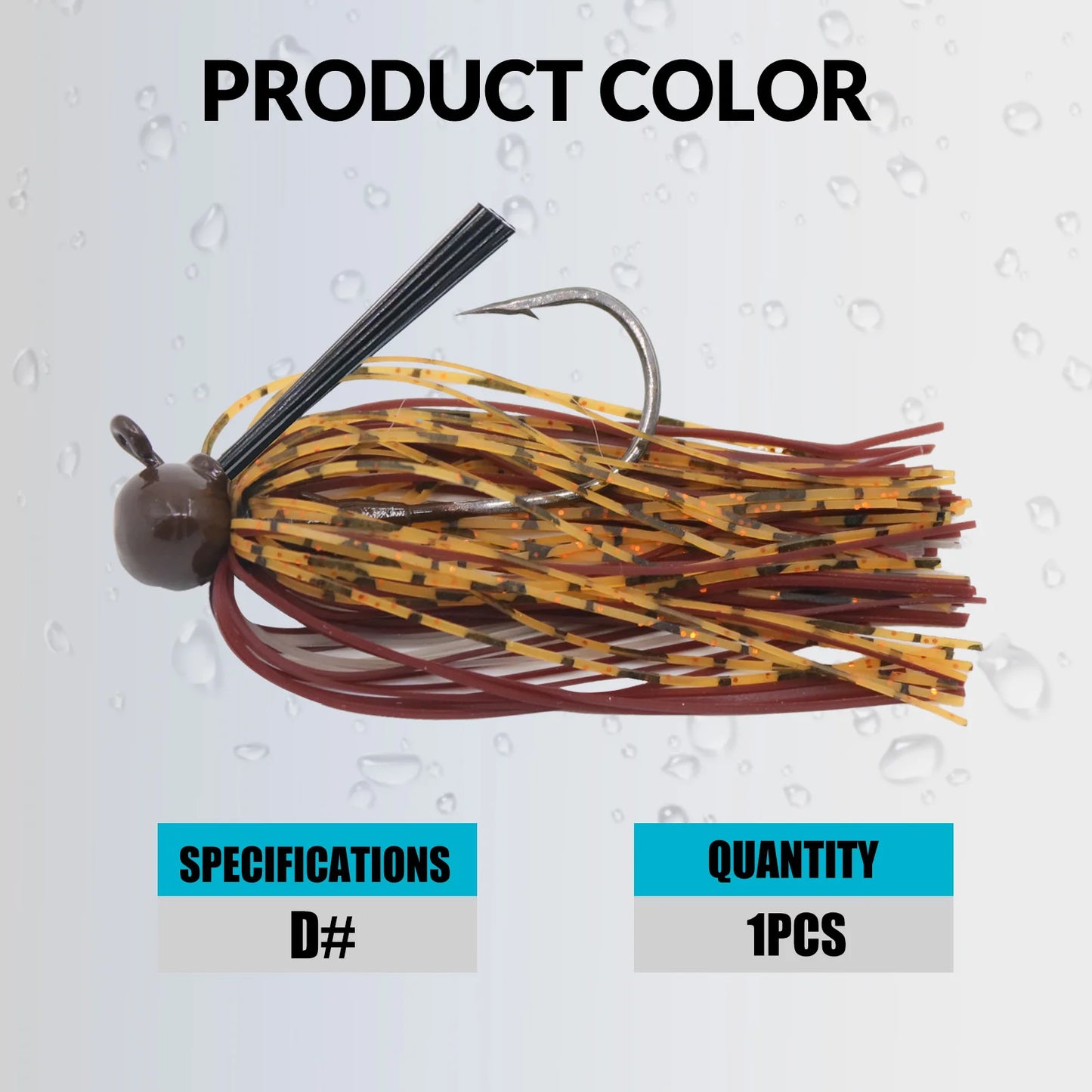 9KM Chatterbaits,  PVC Blades , Football Jig ,Silicone Skirts, Weedless Jig Head for Bass Fishing