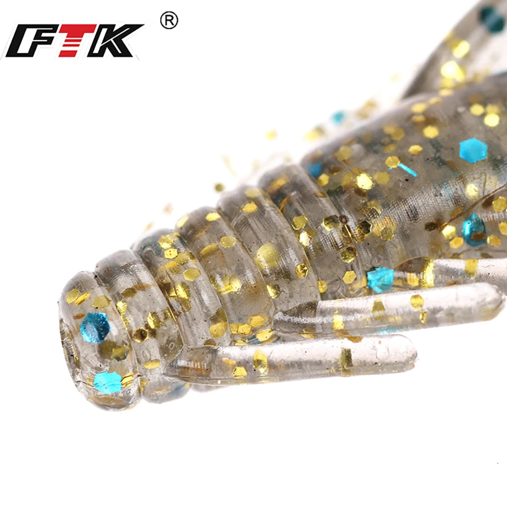 FTK Fishing Lure 20 pcs Soft Creature Baits- good for Texas Rigging or Jig Trailer