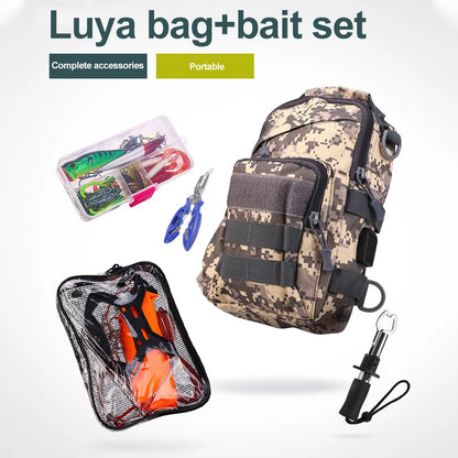 63pcs Fishing Lure Kit, Fishing Bag, Soft and Hard Bait Set for Bass, Pike  Fishing