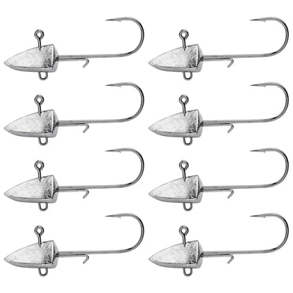 8 Pcs  Swimbait Hooks ,Super Needle Point Hook, Jig Heads for Saltwater