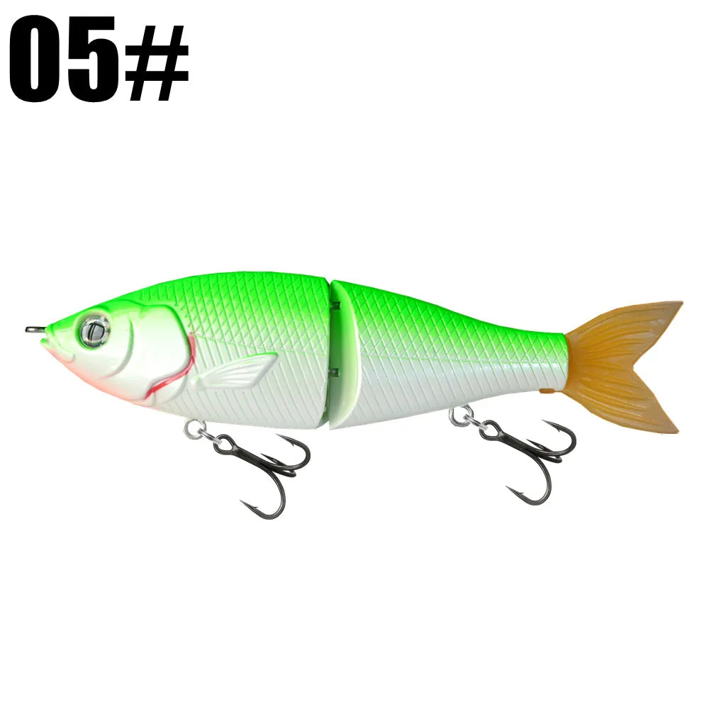 GREENSPIDER 7.09INCH 3.19OZ  Multi Jointed Swimbait  - Slow-Sinking/ Glide Bait
GREAT FOR BASS, PIKE, STRIPER, SNOOK, TARPON, REDFISH & OTHER INSHORE SPECIES