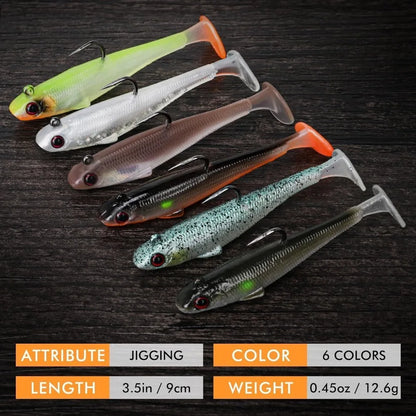Pre-Rigged Soft Swimbait for ALL PREDATOR SPECIES