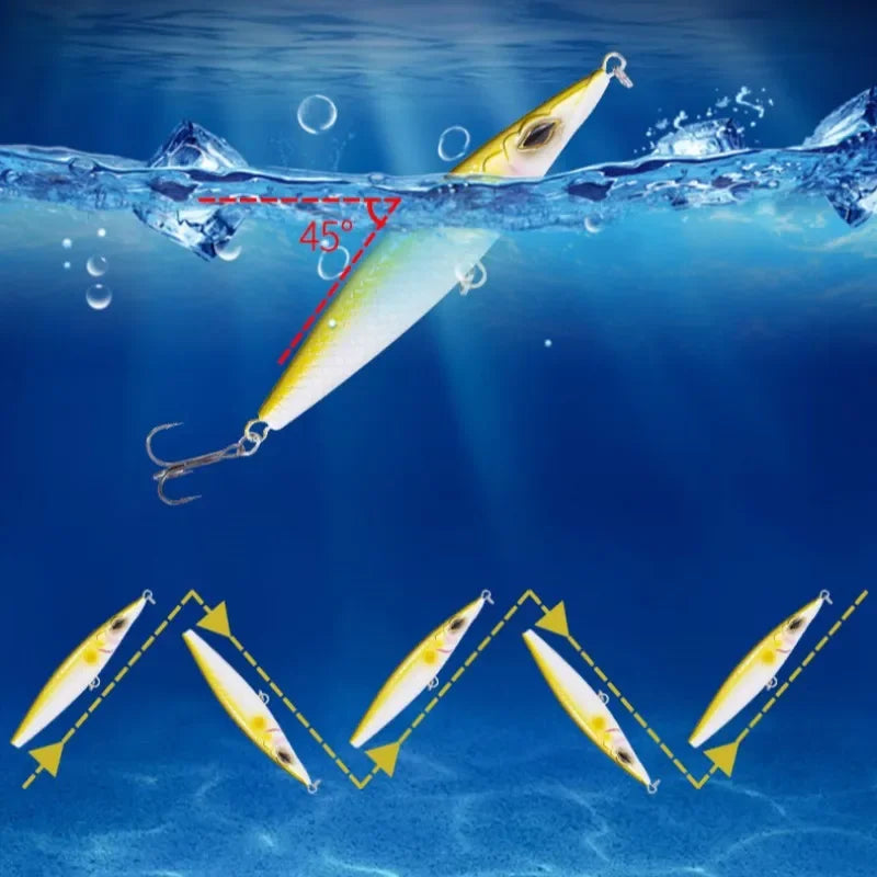 Teknik Floating Pencil Bait- 90/110/130mm Stickbait/ Asturies  Seabass, Bonito, Tuna, Dorado/Mahi, Tarpon, Snook, Snapper & other Pelagic and Inshore Predators