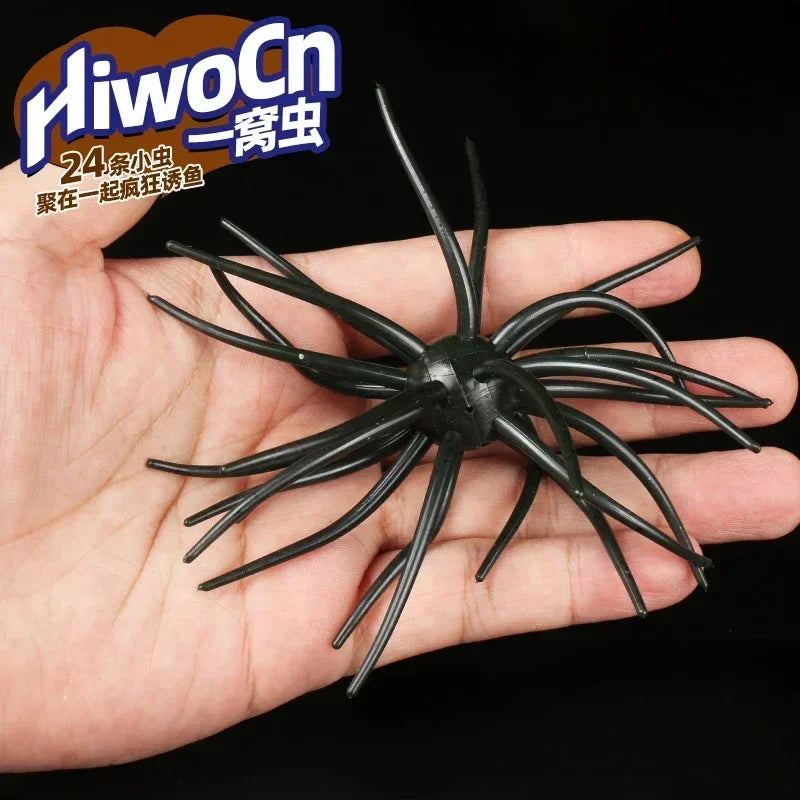 -HOT NEW TECHNIQUE for BASS- Texas Rig or Jighead, Fish This Floating Soft Bait Like any other Plastic for BASS
 2.7g 8.2g 24 Tentacled Urchin Nest- Soft Plastic Bait Ball for BIG BASS, Perch, Mandarin Fish, Snakefish, Catfis