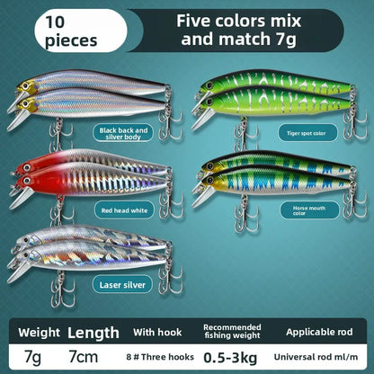 Suspended Silver Blade Road , 5g, Jerk-baits for ALL Predators