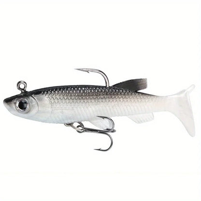 5Pcs Realistic Soft Bait-8Cm Swim-Bait-High-Quality Sharp Hooks- for Freshwater/Saltwater PREDATORS