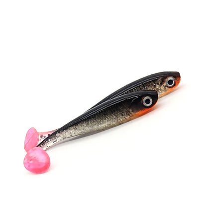 5pcs/lot Soft Bait, 3D eyes Paddle-tail 70mm 2.1g -ALL PREDATORS