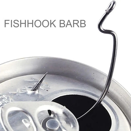 EWG Offset Worm Hooks for Bass Fishing, Texas Rig Hooks for Senko Soft Plastics Bait in Saltwater or Freshwater Size:2#