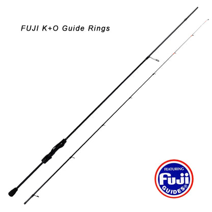MIFINE MICROBITE Ajing Spinning Rod XUL-UL Fishing Rod 3g/5g for Saltwater Freshwater Light, FUJI Ring