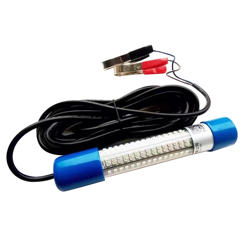 Submersible Fishing Light 50W , 12-24V Glowing Fish Attractor Waterproof for Squid, Shrimp, Krill, baitfish