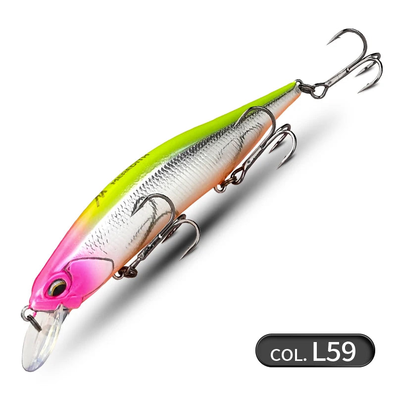 MEREDITH 110SP 17g Suspending Minnow Fishing Lures Saltwater Freshwater Long Casting, Jerkbait