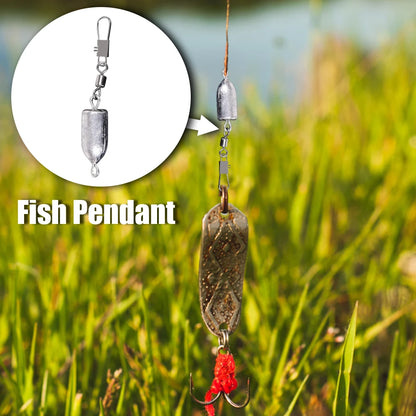 Bullet Sinker Rolling Swivel Interlock Snap Connector Inline 10g-60g