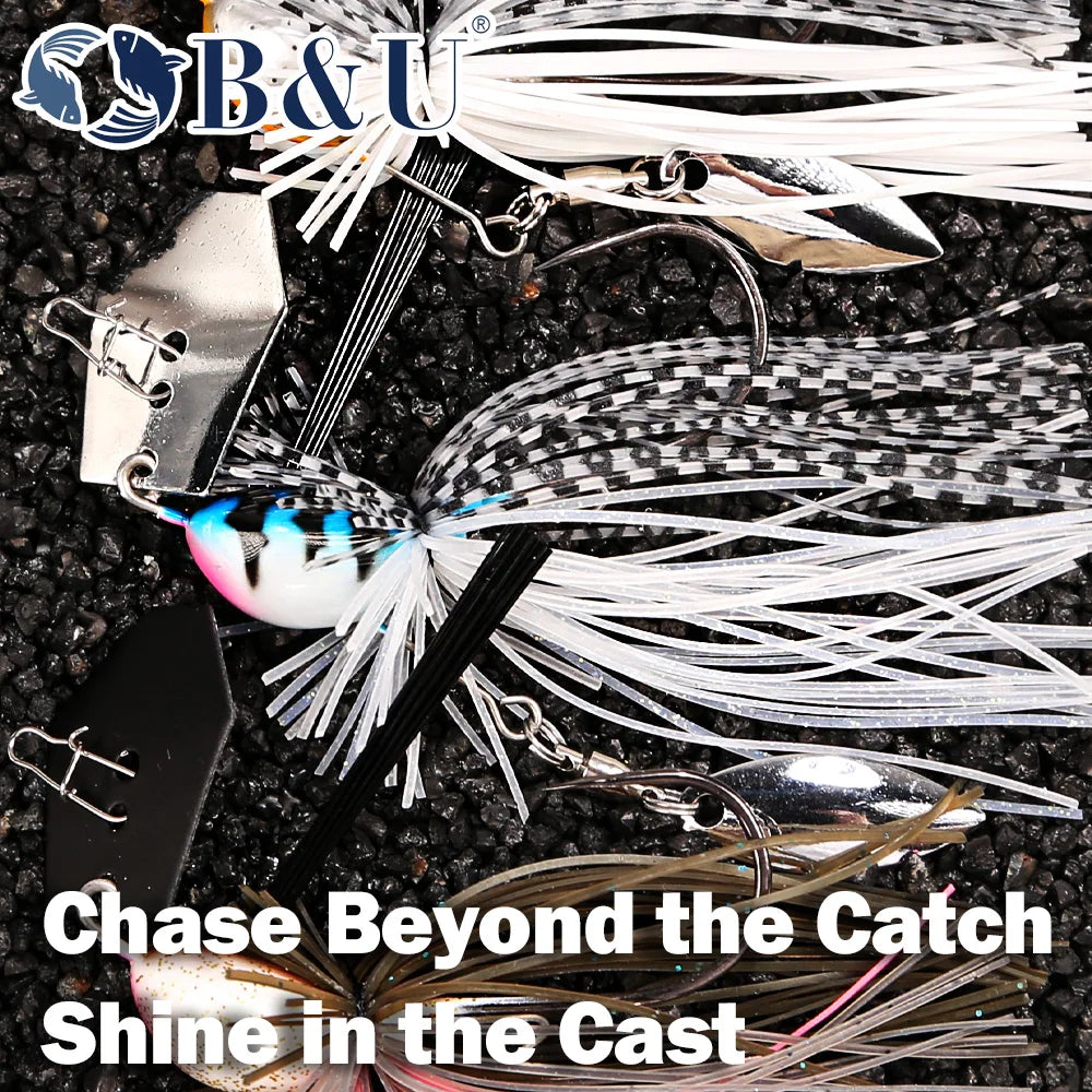 B&U Bladed Chatterbait Jig- Pike, Bass, Trout, Walleye