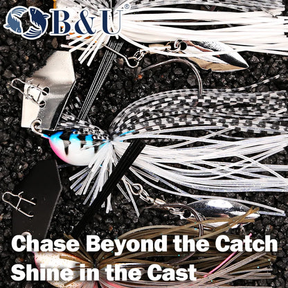B&U Bladed Chatterbait Jig- Pike, Bass, Trout, Walleye