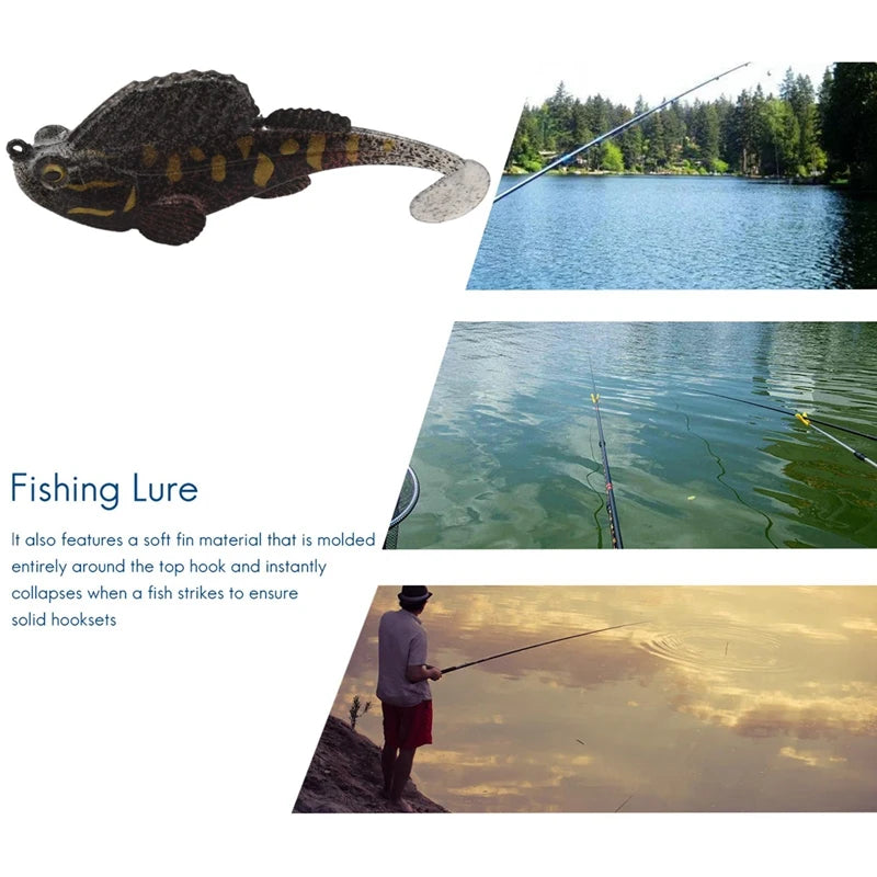Dark Sleeper Swimbaits, Soft Fishing Lure-AT35- Good for ALL PREDATORS