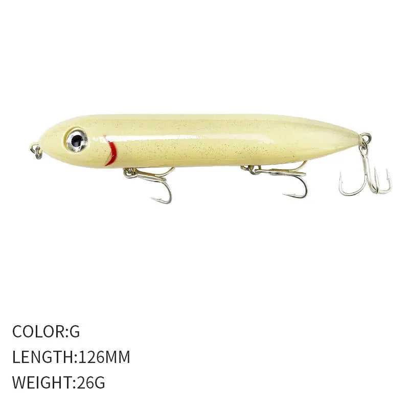 126MM 26G Pencil Fishing Lures Floating  Top Water Artificial Bait 126F Walk The Dog!