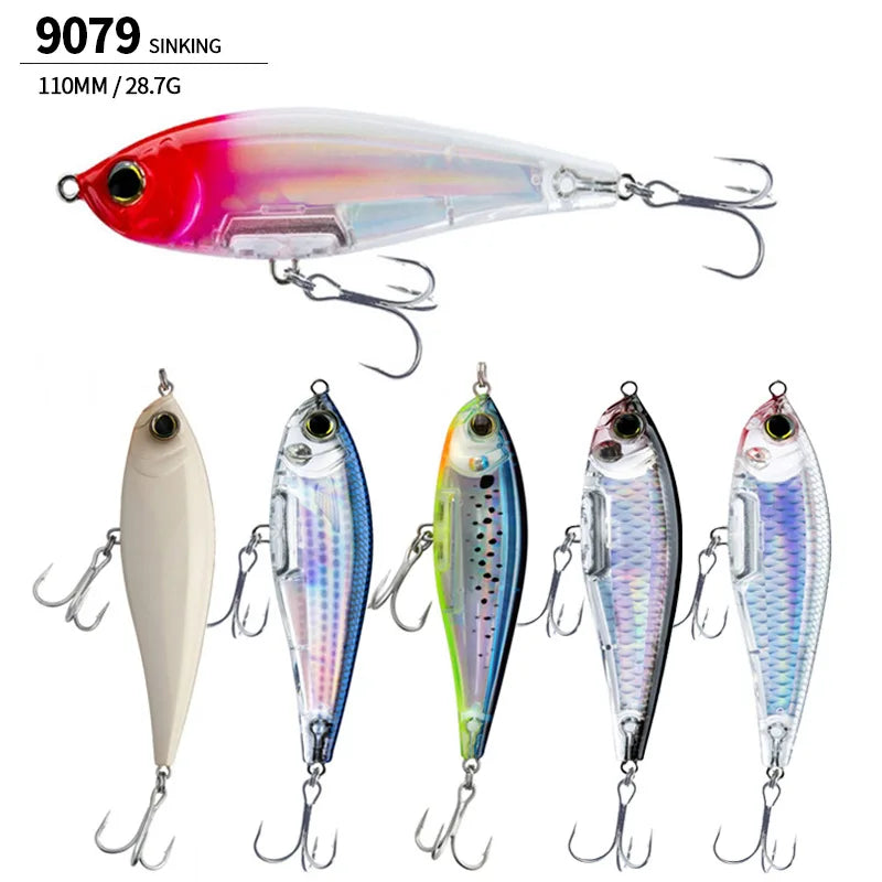 110mm 28.7g Pencil Fishing Lures Sinking Inshore Twitch Bait-Trout, Bass,Pike