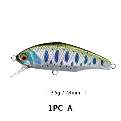 New 44mm, 3.5g Smith Sinking Minnow Fishing Lures , Artificial Jerkbaits - Bass, Trout, Walleye, Pike Fishing