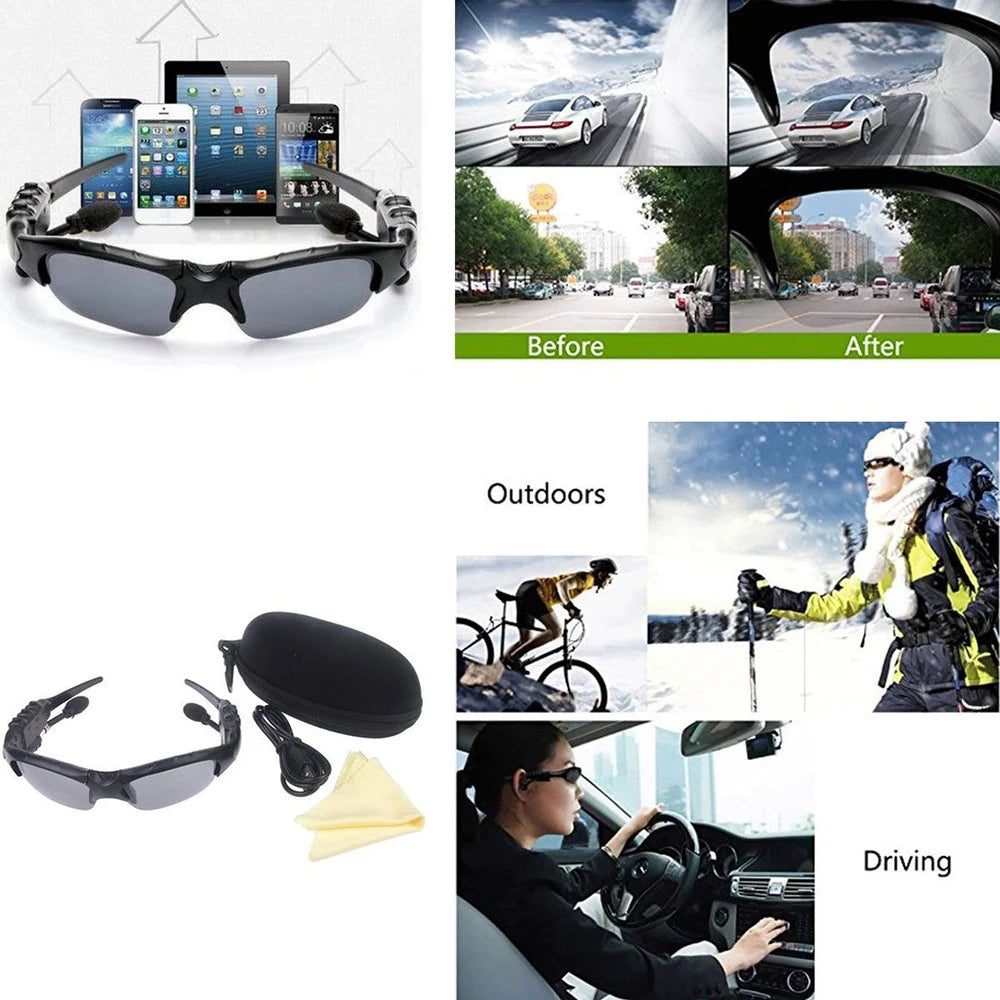 Bluetooth Wireless Polarized Sunglasses/ UV-Protection
