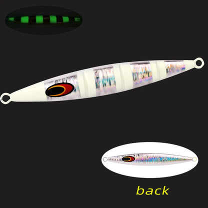 30g/60g/100g/150g/200g Fast Sinking Jigging Lure- Laser Coating- Luminous Jig for Trolling/ Jigging-TUNA, WAHOO ,MAHI/DORADO, KINGFISH, AMBERJACK, &ALL BOTTOM FEEDERS