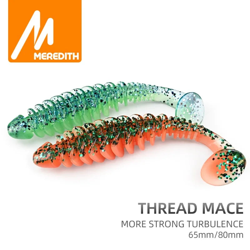 MEREDITH Soft baits 65mm 80mm Silicone Paddle-tail-minnow ALL SPECIES