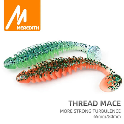 MEREDITH Soft baits 65mm 80mm Silicone Paddle-tail-minnow ALL SPECIES